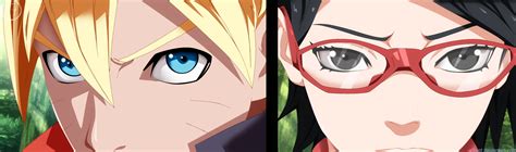 Boruto Uzumaki Sarada Uchiha By X7rust