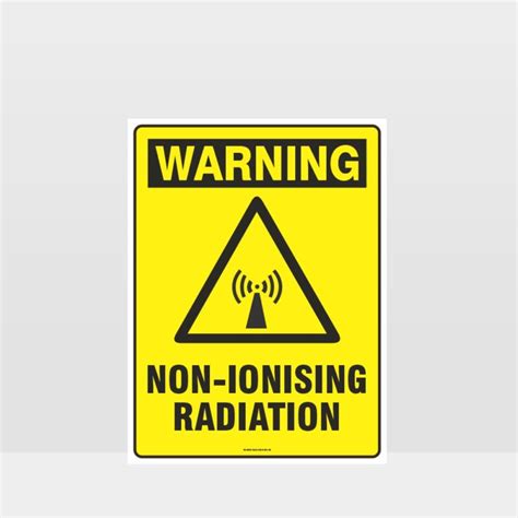 Warning Non Ionising Radiation Sign Noticeinformation Sign Hazard