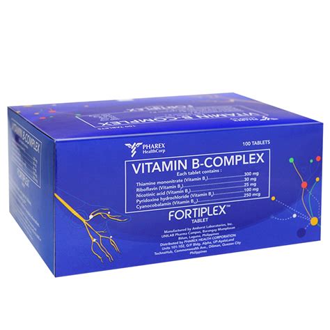 PHAREX Fortiplex Vitamin B Complex 1 Tablet Shopee Philippines