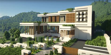 Minecraft Luxury Modern House Ideas And Design