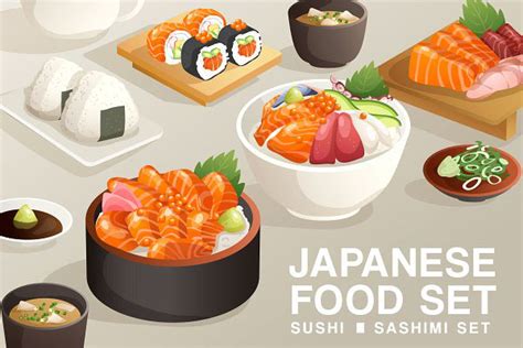 Illustration Of Japanese Food Behance
