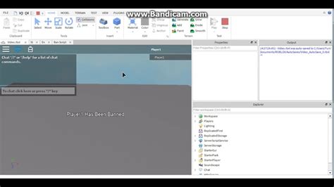 I was making this piggy type game with the help of alvinblox's video. Roblox Studio: How to make a ban script - YouTube