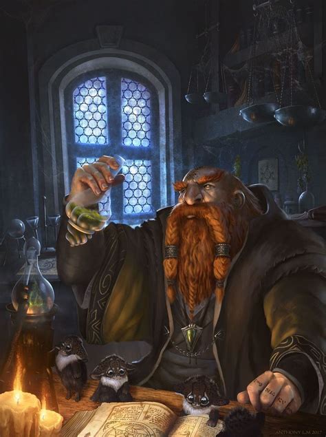 Thergan The Alchemist Dwarf Alchemist Wizard Dnd Pathfinder