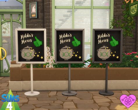 Talias Witchy Sims 4 Cc — Witchy Store Sign On Stand Another Magical