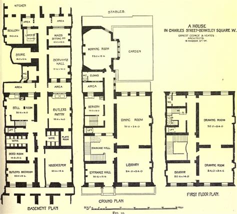 Houses In Fin De Siècle Britain Floor Plans And The Layouts Of Houses