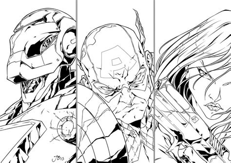Avengers By Marvelmania Inked By Jdb Inks On Deviantart