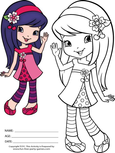 The main characters of the show are strawberry shortcake, lemon meringue, orange blossom, raspberry torte, plum pudding, blueberry muffin, and cherry jam. Pin on Coloring Pages