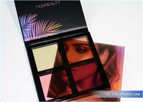 Huda Beauty Solstice Summer Highlighter Palette Review Swatches