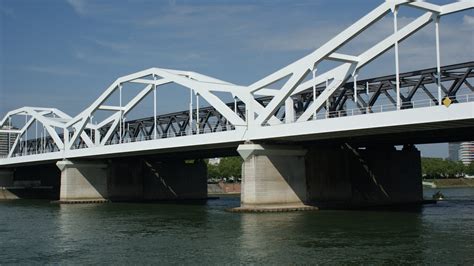 Alloy Girder City Waterfront Built Structure Architecture Low Angle View Ludwigshafen