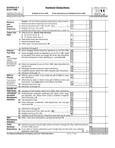 Best Images Of Tax Itemized Deduction Worksheet Irs Tax Forms