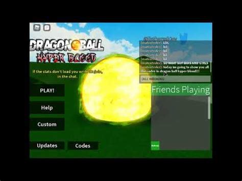 Also you can find here all the valid dragon ball hyper blood (roblox game by ii_listherssjdev). codes for dragon ball hyper blood - YouTube