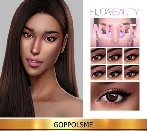 Gpme Gold Eyeshadow Palette By Goppols Me For The Sims 4 Eyeshadows