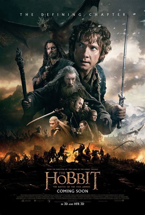 The Hobbit The Battle Of The Five Armies 2014 Poster 1 Trailer Addict