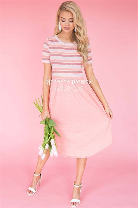 Coral Pink Modest Dress Cute Modest Dresses Neesees Dresses