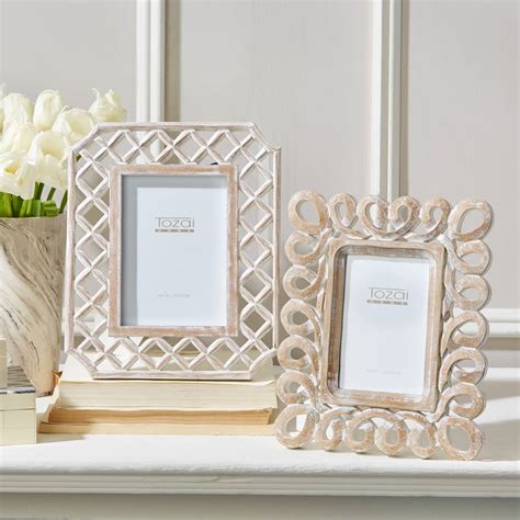 Hand Carved Fretwork Wood Picture Frame By Tommys Home