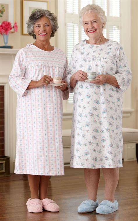 Old Lady Nightgown Night Gown Old Lady Clothes