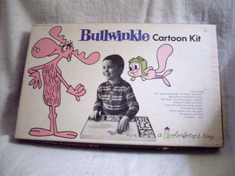 Vintage 1962 Bullwinkle Cartoon Kit Colorforms Complete Wbooklet Nice