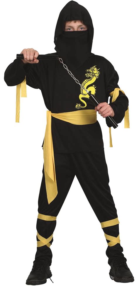 Yellow Dragon Ninja Costume For Boys Kids Costumesand Fancy Dress