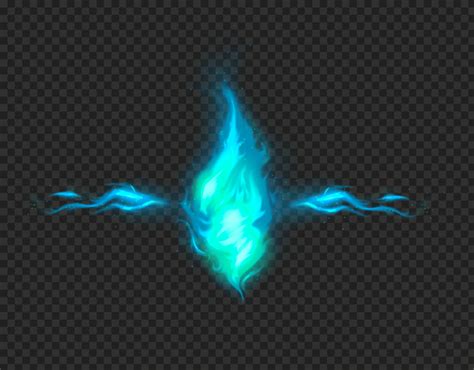 Blue Fire Flame Aura Sparks Effect Free Png Citypng