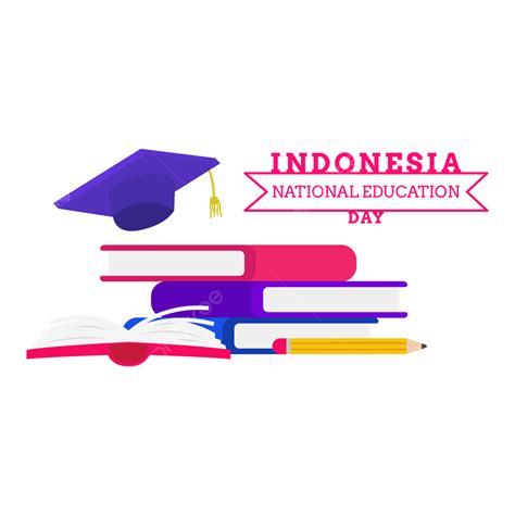 Buku Dan Pensil Ilustrasi Ucapan Hari Pendidikan, Pendidikan, Spanduk