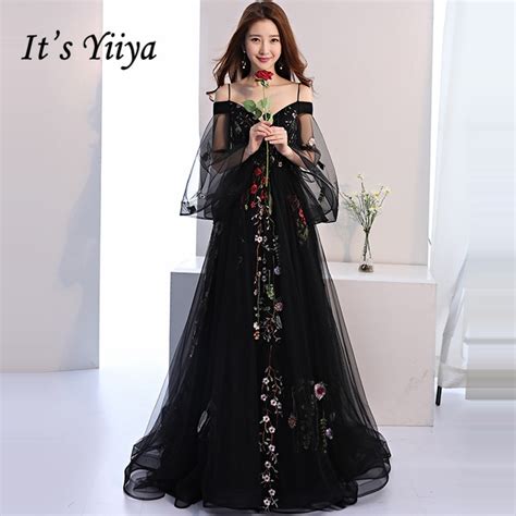 Buy Its Yiiya Evening Dress 2019 Black Embroidery