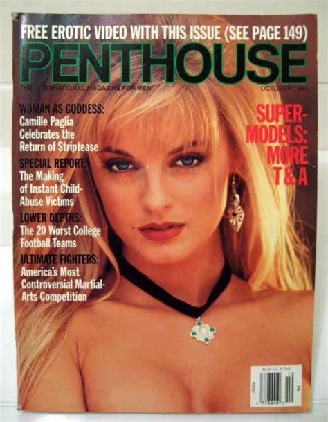 PENTHOUSE MAGAZINE October 1994 Heidi Lynne Pet Of The Month 4 95