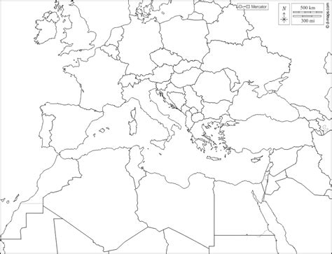Méditerranée étendue Carte Géographique Gratuite Carte Géographique