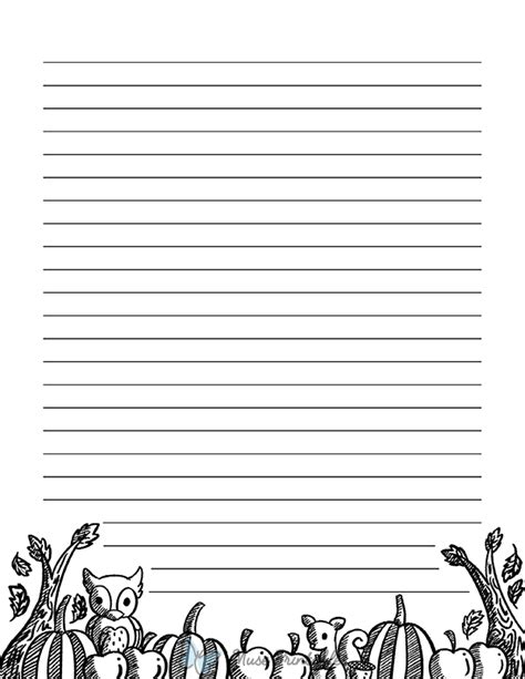 Free Printable Stationery Black And White