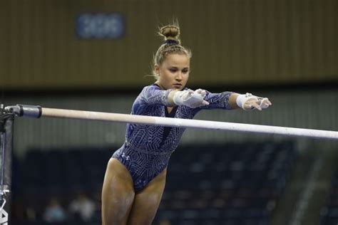 Ucla Gymnast Madison Kocian Competes During Editorial Stock Photo
