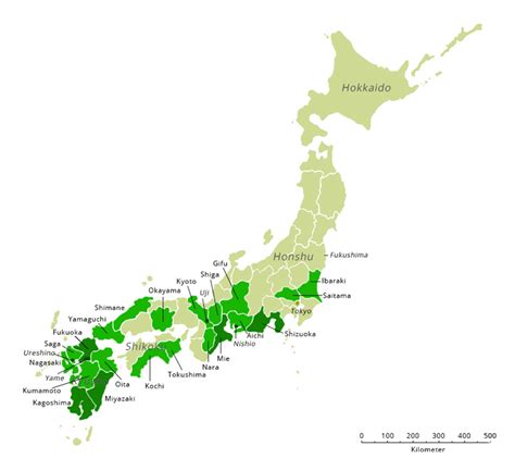 Green Tea Regions In Japan