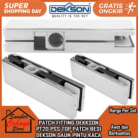 Jual Penjepit Pintu Kaca Frameless Dekkson Pt Glass Door Patch Fitting Pt Dekson Fiting