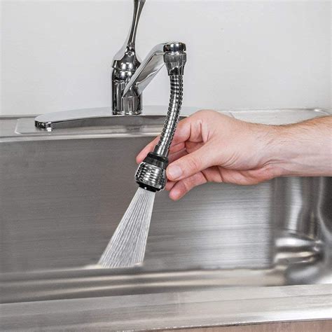 Techtop Kitchen Sink Tap Flexible Stainless Steel Faucet Water Extender