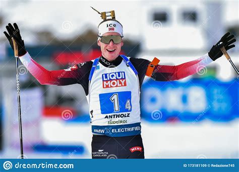 Biathlon Ibu World Cup Biathlon 2020 Mixed Relay Editorial Stock