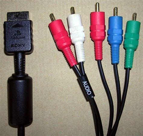Official Genuine Oem Sony Playstation 2 Ps2 Component Av Hd Cable Ebay