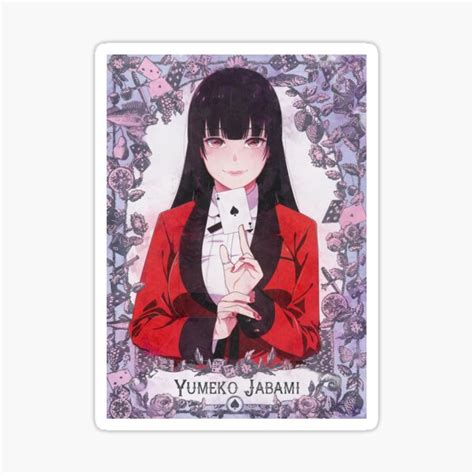 Yumeko Jabami Sticker By Saikishop Redbubble