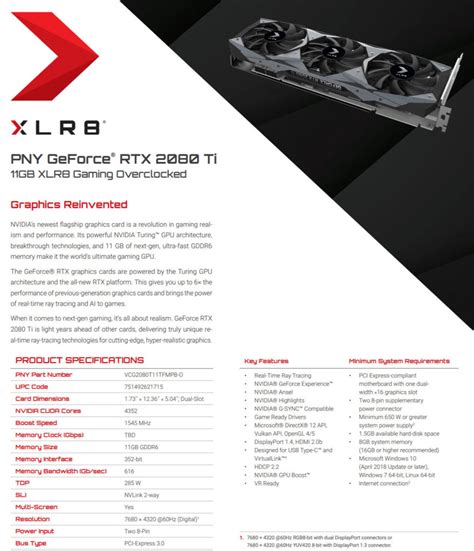 PNY Leak Final Specs Of RTX 2080 2080 Ti RTX Demonstrated With UE4