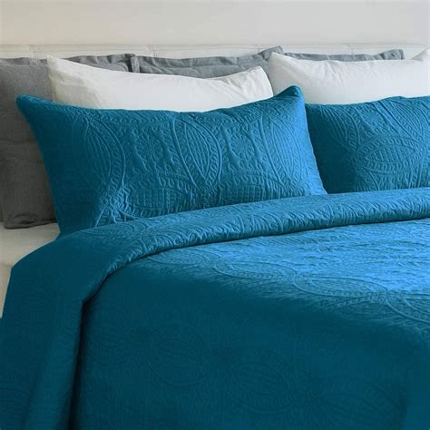 Amazon Com Mezzati Prestige Bedspread Coverlet Set Soft Brushed