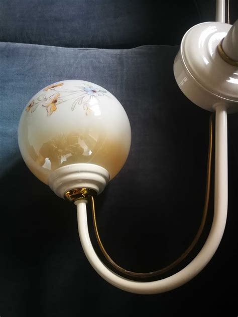 Lampa kule Vintage style Klasyczna lampa sufitowa PRL Łódź Polesie