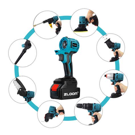 ZLOON 12 In 1 Multifunctional Brushless Cordless Drill Impact Wrench