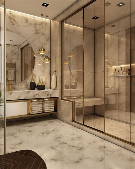 Luxurious Bathroom On Behance Bathroom Interior Design Bathroom