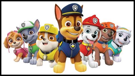 Buy Paw Patrol Group Skye Rocky Rubble Chase Marshall Zuma Everest For Dark Colored