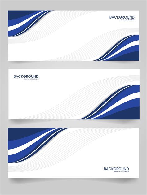 Set Of Simple Vector Abstract Banner Template Designs Modern Design