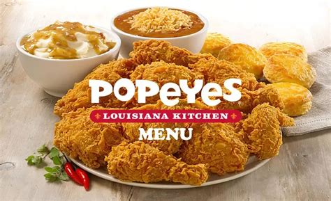 Popeyes Menu With Pricing Joy Of The Best Taste Menu At Popeyes Chicken