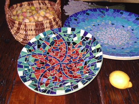 Plates Workshop Mosaic Art Serving Bowls Decorative Bowls Plates Tableware Home Decor