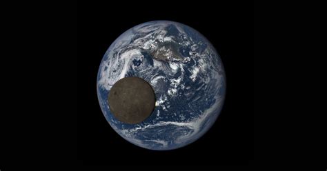 Nasa Camera Captures Moon Crossing Earth