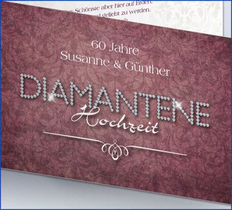 Einladungskarten für eure hochzeit online selbst gestalten kostenlose muster einzigartige hochzeitseinladungen. 'Diamantene Hochzeit' Einladung