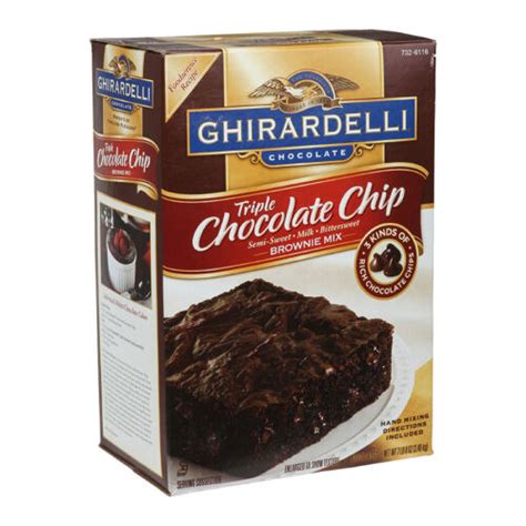 Ghirardelli Chocolate Triple Chocolate Chip Brownie Mix 7 Lbs Pack Of