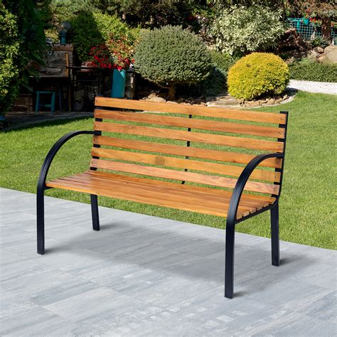 Das günstigste angebot beginnt bei € 15. Outsunny Gartenbank Sitzbank Bank 2-Sitzer Garten Stahl ...