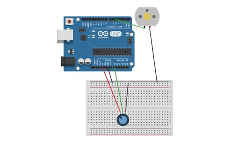 Circuit Design Expt 8 Dc Motor Potentiometer Arduino Tinkercad