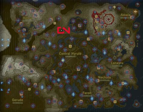 Botw All Locations Map